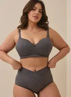Push-Up Wire-Free Bra - Grey with 360° Back Smoothing™
