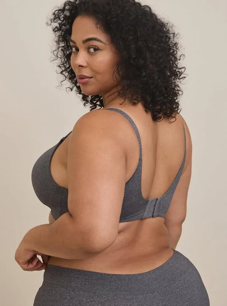 Torrid EVERYDAY WIRE-FREE LIGHTLY LINED HEATHER 360° BACK SMOOTHING™ BRA 48C