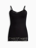 Foxy Lace Trim V-Neck Cami