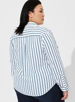 Madison Georgette Button-Up Long Sleeve Shirt