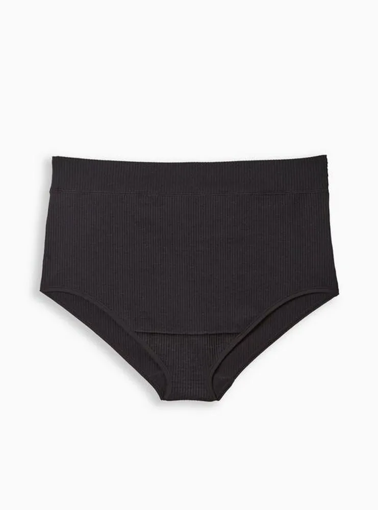 Seamless Ribbed High-Rise Brief Panty