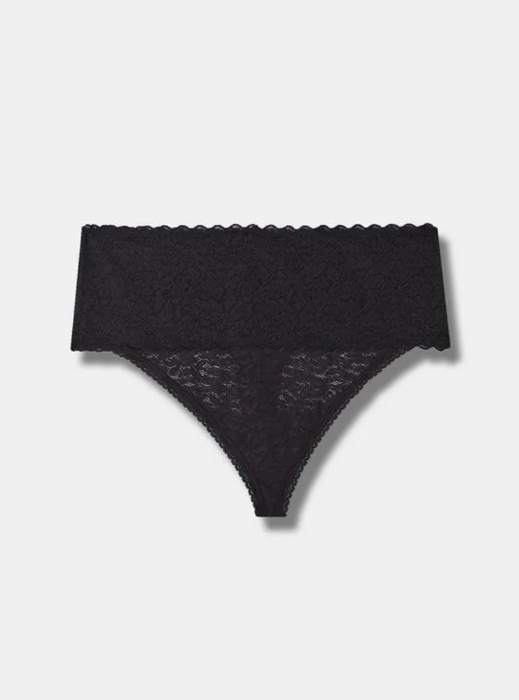 TORRID Shimmer Lace Mid Rise Thong Panty