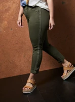 Crop Aviator Skinny Stretch Twill Mid-Rise Pant