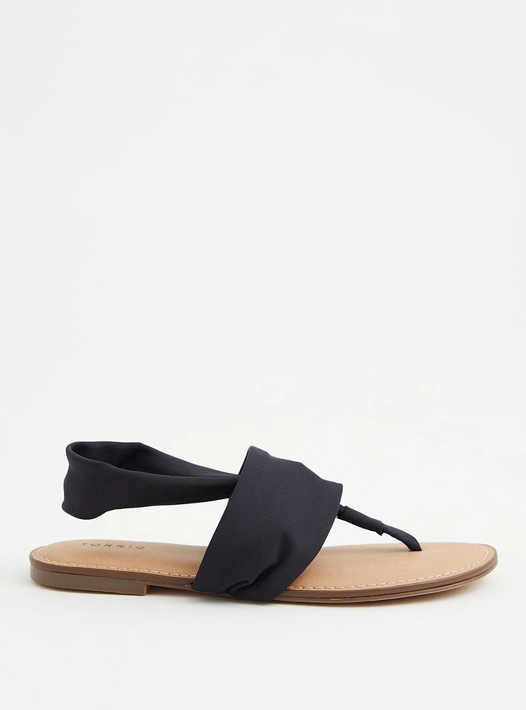 Fabric T-Strap Sandal (WW