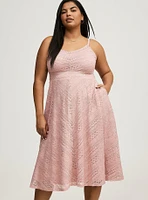 Midi Lace Skater Dress