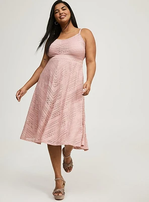 Midi Lace Skater Dress