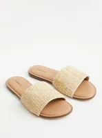 Natural Raffia Slide (WW)