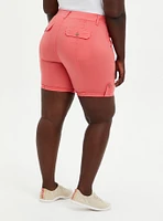 Bermuda Stretch Poplin Mid-Rise Short