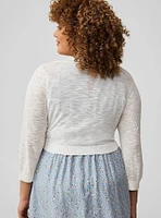 3/4 Sleeve Cropped Sweater Shrug