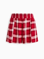 5 Inch Gauze High-Rise Smocked Waist Short