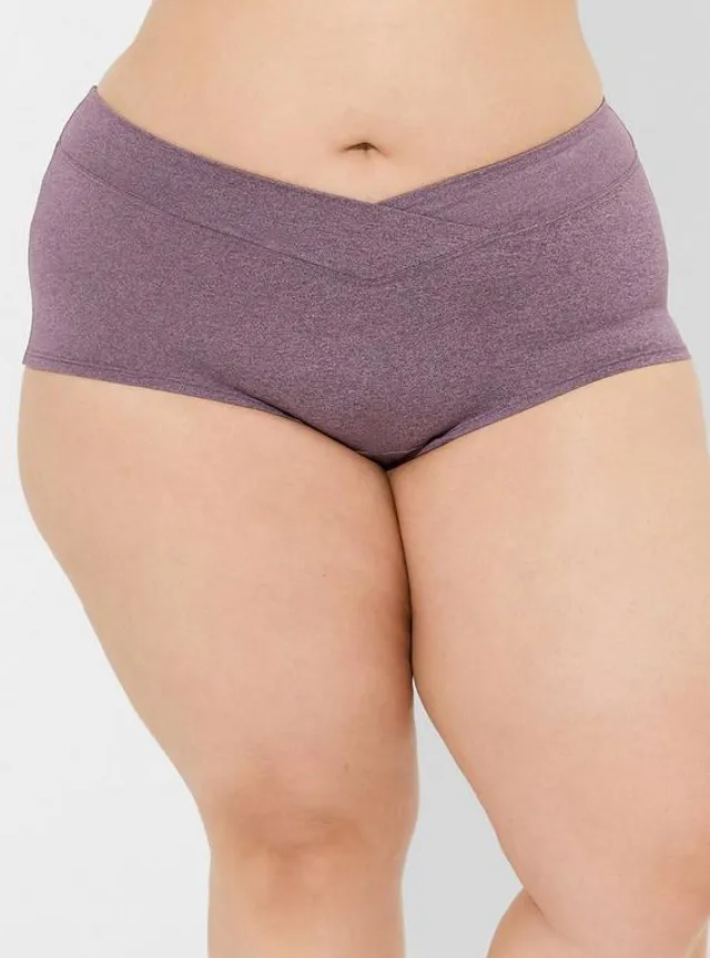 Plus Size - Seamless Smooth Heather Mid Rise Brief Panty - Torrid
