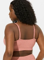 Lightly Lined Heather Cross Front Bralette