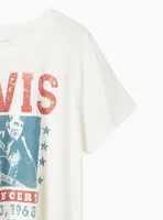 Classic Fit Crew Tee - Elvis White