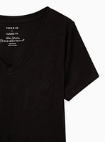 Pocket Heritage Slub V-Neck Tee
