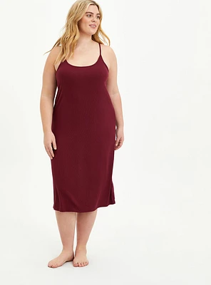 Super Soft Rib Cami Lounge Gown