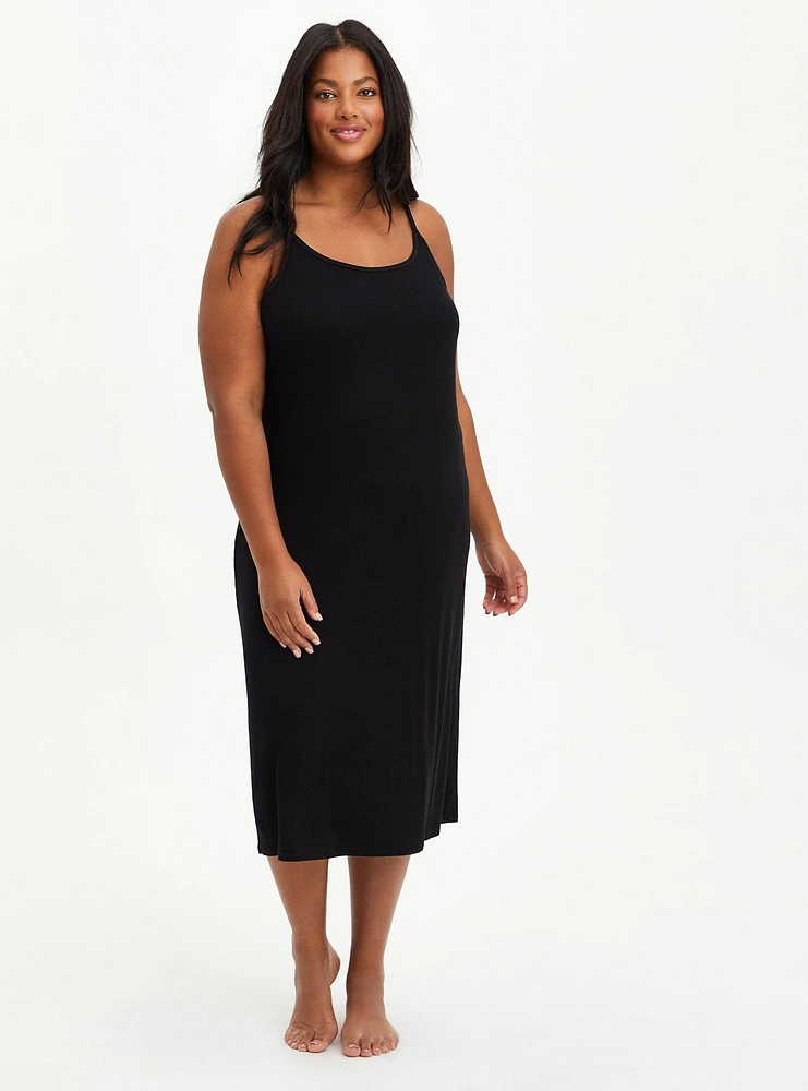 Super Soft Rib Cami Lounge Gown