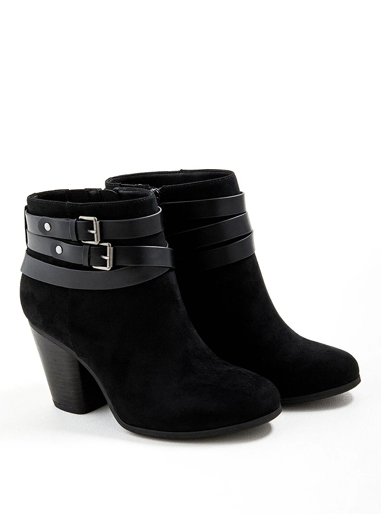 Buckle Heel Bootie (WW