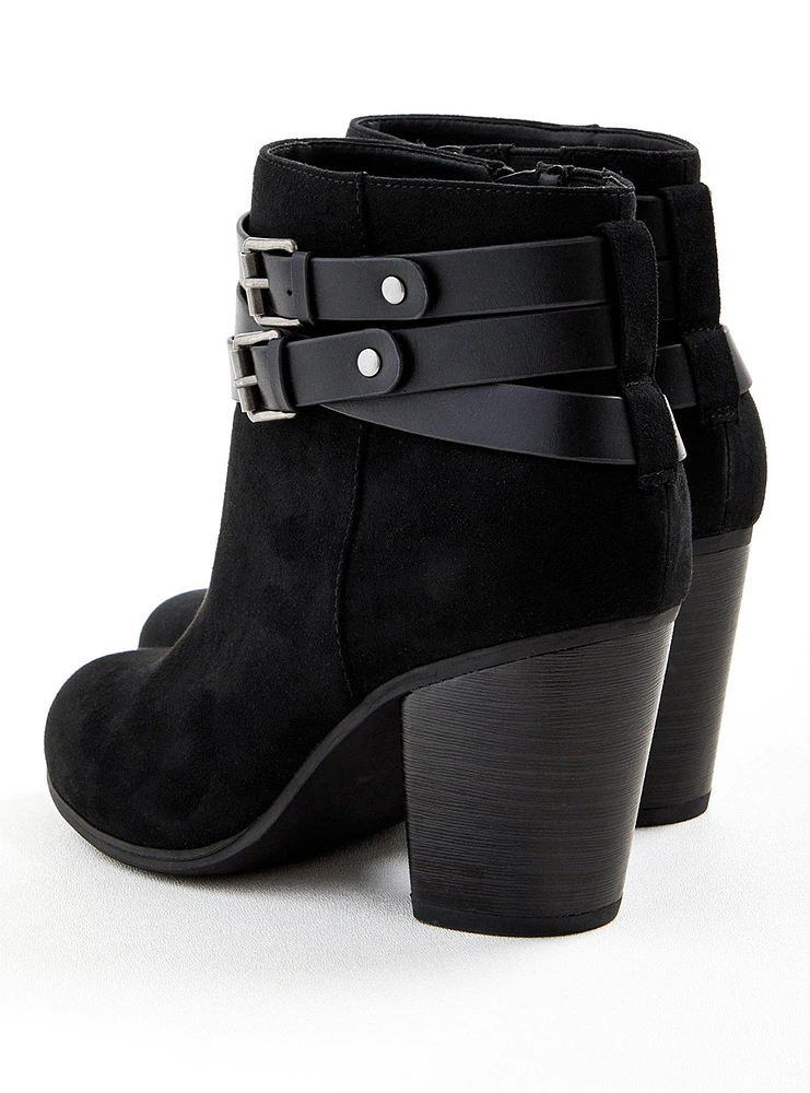 Buckle Heel Bootie (WW