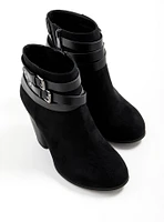 Buckle Heel Bootie (WW