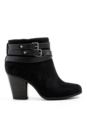 Buckle Heel Bootie (WW