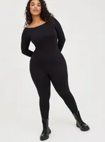 Premium Long Sleeve Catsuit - Black