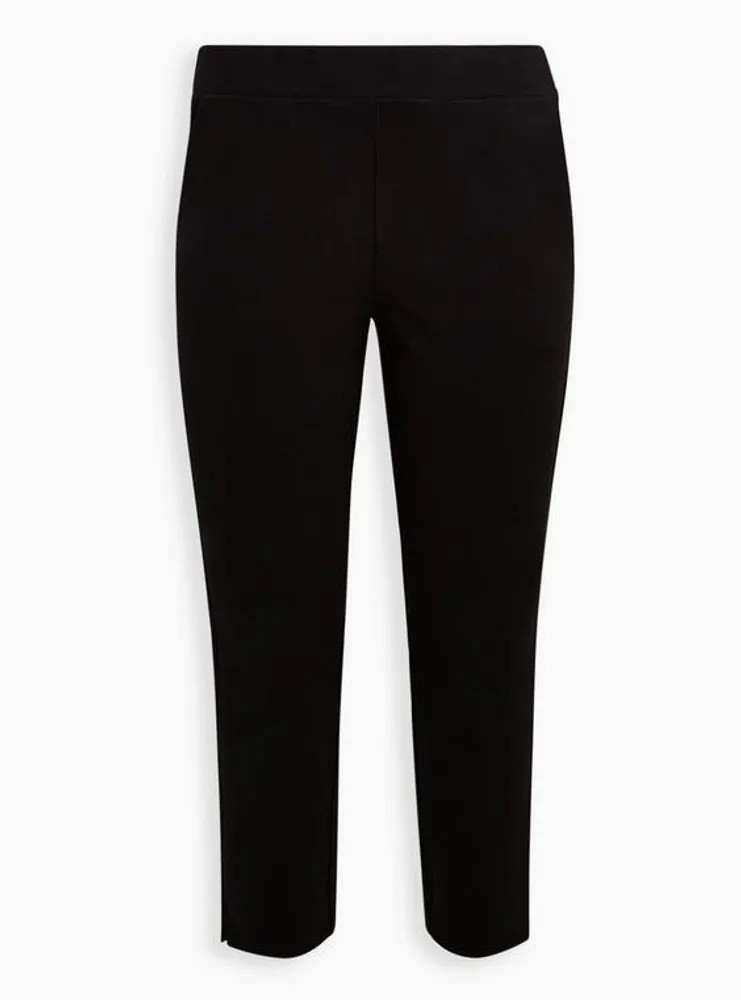 Pull-On Relaxed Taper Studio Luxe Ponte High-Rise Pant