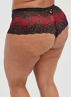 Two Tone Lace Mid-Rise Cheeky Panty