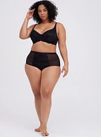High-Rise Floral Lace Brief Panty