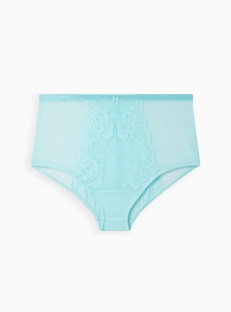 Floral Lace High-Rise Brief Panty