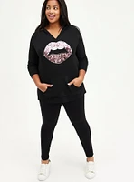 Breast Cancer Awareness Raglan Hoodie Sweater