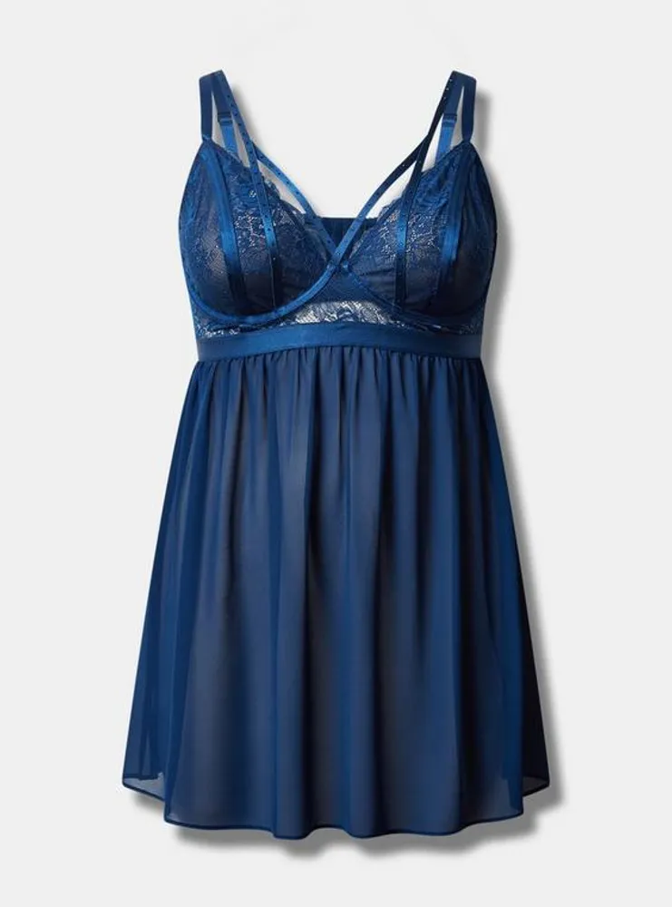 TORRID Strappy Studded Lace Babydoll