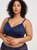 Lightly Lined Microfiber Longline Bralette