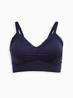 Lightly Lined Microfiber Longline Bralette