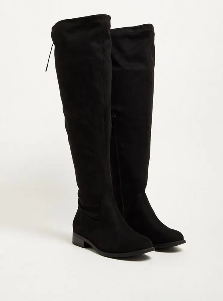 Stretch Flat Over The Knee Boot (WW