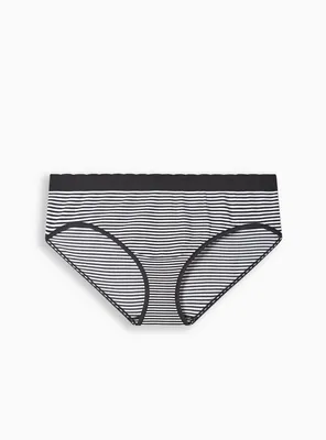 Seamless Mid-Rise Hipster Stripe Panty