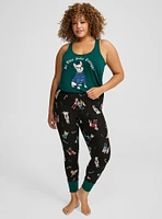 Slub Sleeveless Racerback Sleep Tank