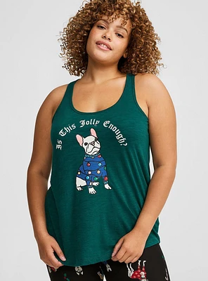 Slub Sleeveless Racerback Sleep Tank
