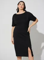 Midi Studio Cupro Bodycon Dress