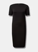 Midi Studio Cupro Bodycon Dress