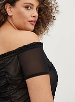 Ruched Off-Shoulder Top