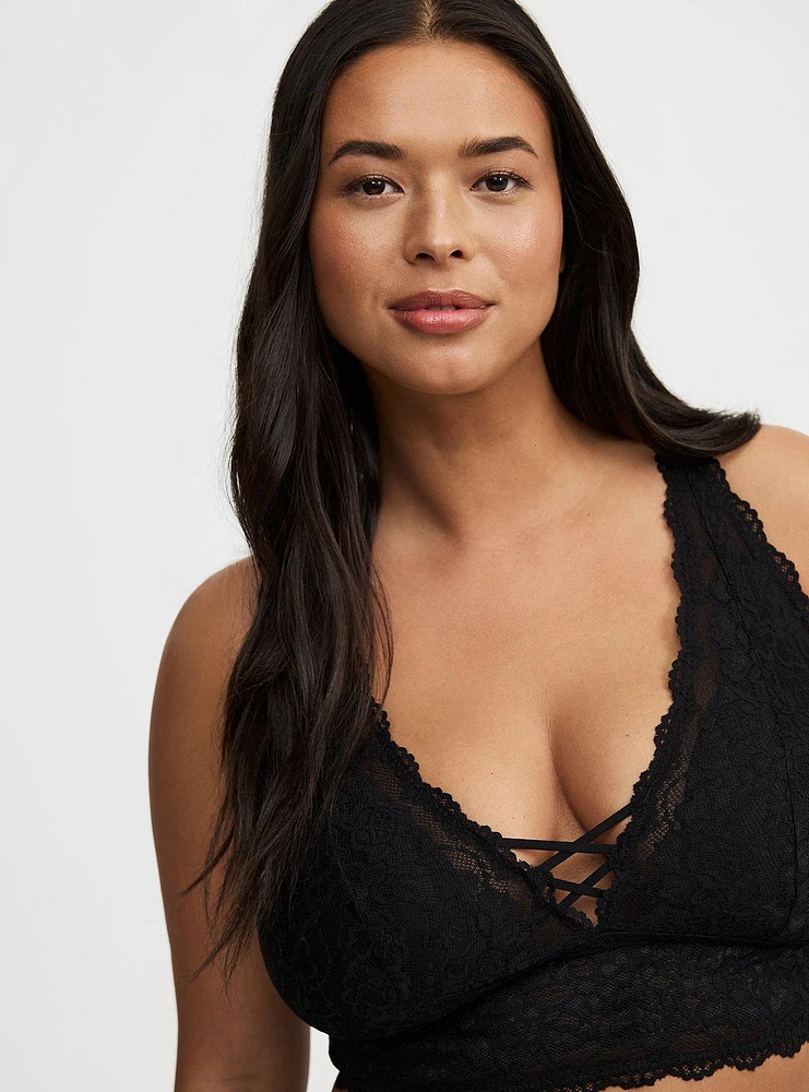 Lightly Lined Simply Lace XO Front Bralette