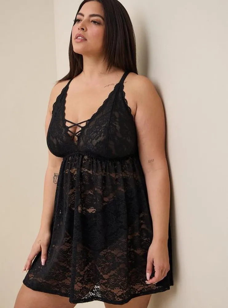 Simply Lace Xo Front Babydoll