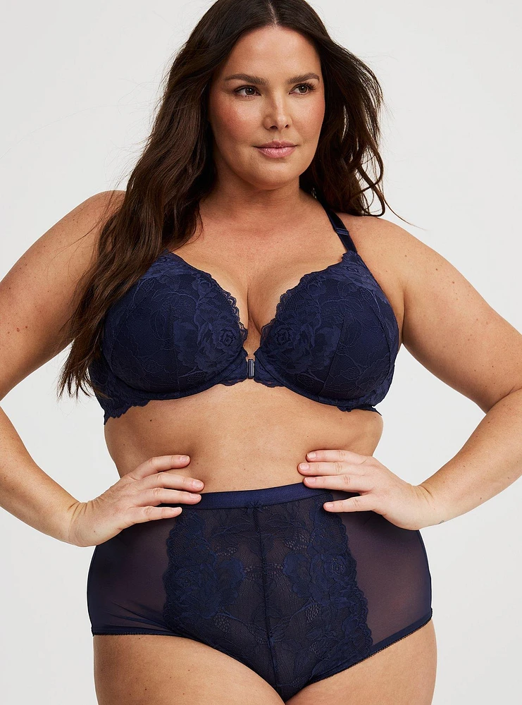 XO Plunge Push-Up Front-Close Bra