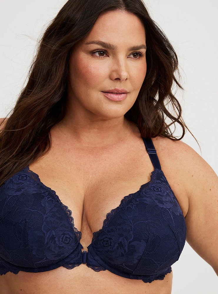 XO Plunge Push-Up Front-Close Bra