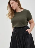 Mini Super Soft Button-Up Skirt