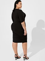 Mini Super Soft Elbow Sleeve Bodycon Dress