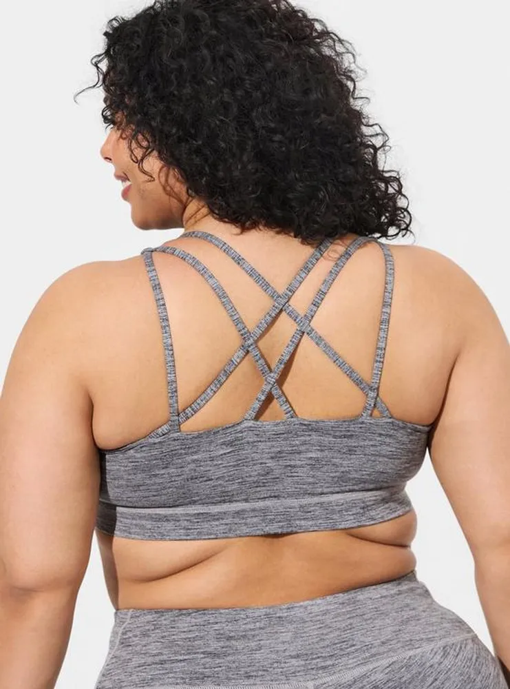 Happy Camper Low-Impact Wireless Strappy Back Active Sports Bra