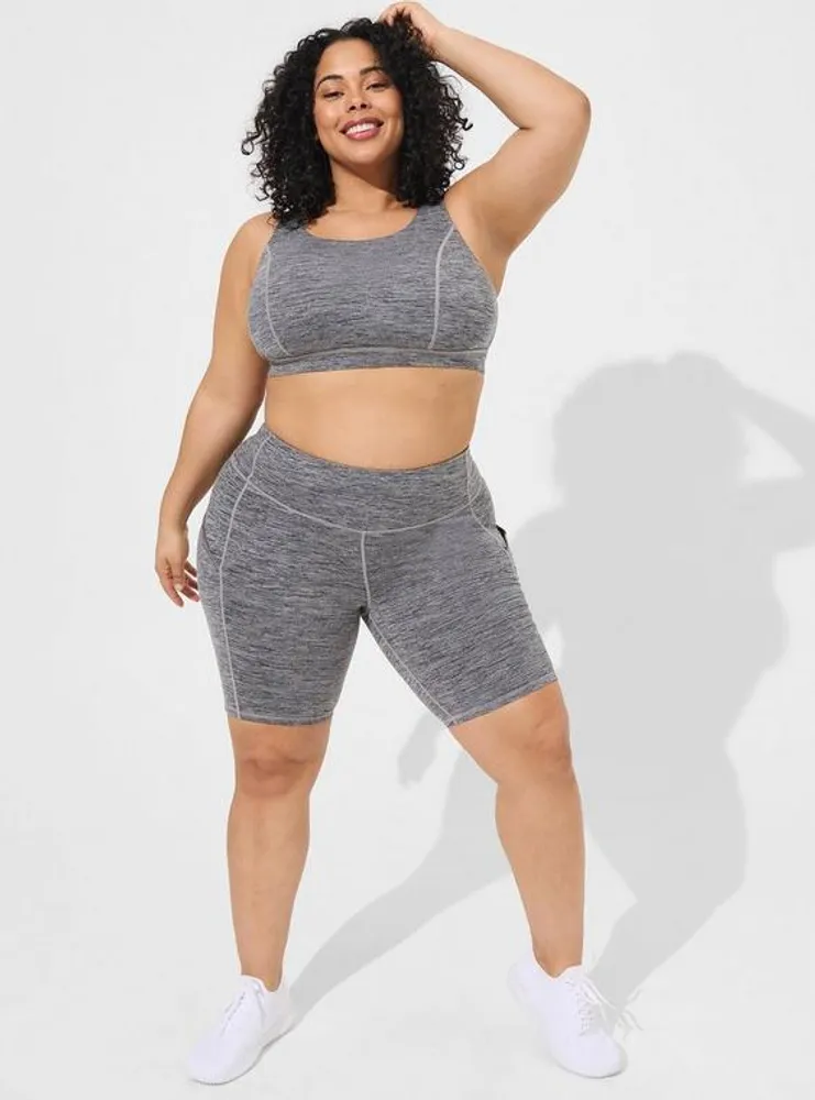 TORRID Happy Camper Low-Impact Wireless Strappy Back Active Sports Bra