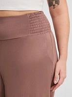 Crop Wide Leg Smocked Waist Pant