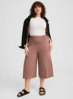 Crop Wide Leg Smocked Waist Pant